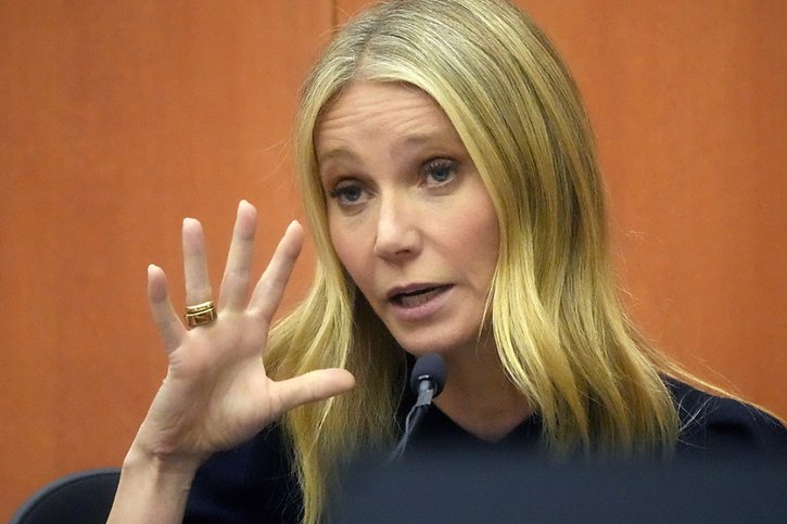 Gwyneth Paltrow a expliqué à la barre avoir brièvement craint qu'il ne s'agisse d'une agression sexuelle. © KEYSTONE/EPA/Rick Bowmer / POOL