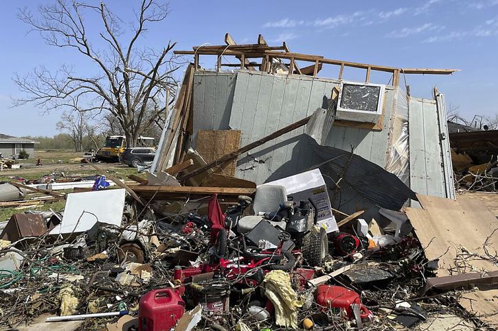 Silver City a été l'une des villes les plus touchées par la tornade. © KEYSTONE/AP/Michael Goldberg