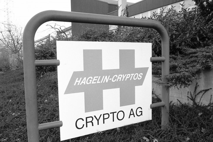 Tout a commencé ici, au siège du fabricant d'appareils de cryptage Crypto SA, à Steinhausen (ZG). L'image a été prise en 1993. (archives) © KEYSTONE/STR