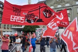 Pouvoir d'achat: les Fribourgeois se sont joints à la manifestation à Berne