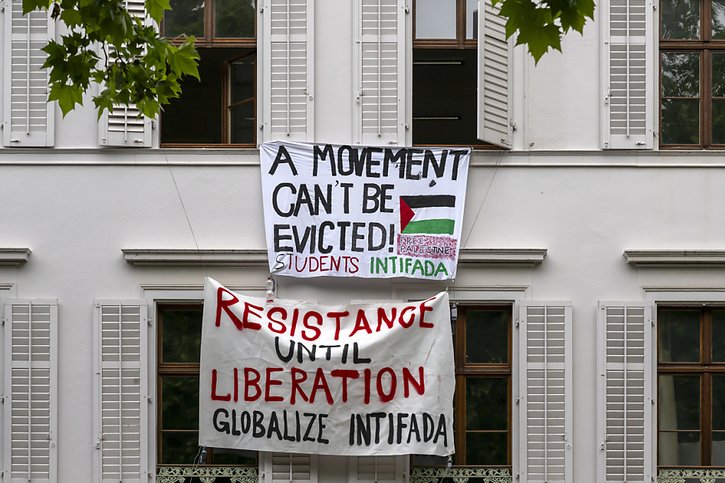 Un bâtiment de l'université de Bâle était occupé depuis jeudi dernier par des pro-palestiniens. (Photo d'archives) © KEYSTONE/GEORGIOS KEFALAS