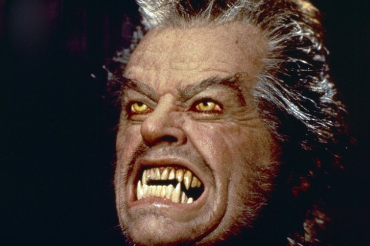 Jack Nicholson en lycanthrope dans Wolf (1994), de Mike Nichols. © Columbia Pictures
