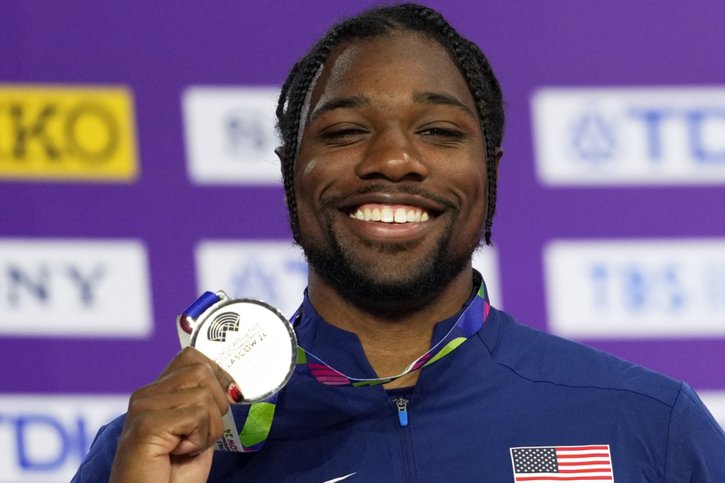 Noah Lyles espère que la série "Sprint" profitera à l'athlétisme © KEYSTONE/AP/BERNAT ARMANGUE