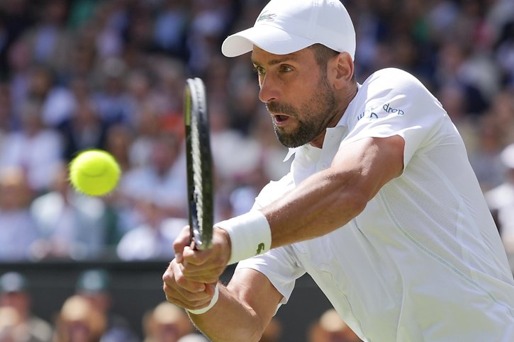 Novak Djokovic: un succès un peu laborieux jeudi à Wimbledon © KEYSTONE/AP/Kirsty Wigglesworth