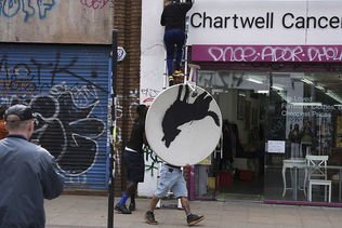 Oeuvre de Banksy dérobée à Londres une heure après son apparition